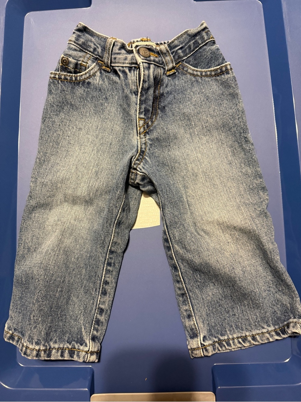 The Children's Place Light Blue Denim Jeans - Straight Leg